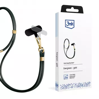 Šnúrka na telefón 3mk EasyClip Elite, Evergreen Gold