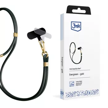 Šnúrka na telefón 3mk EasyClip Elite, Evergreen Gold