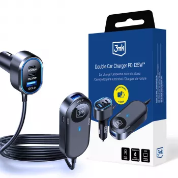 3MK Double nabíjačka do auta 135W