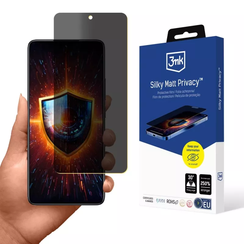 3MK Silk Matte ochranná fólia displeja proti videniu pre Xiaomi 14T