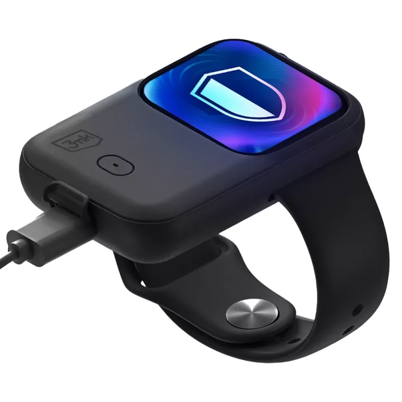 3mk Endurance Powerbank Case pre Apple Watch 44 mm/45 mm 2,5 W 1200 mAh USB-C čierna
