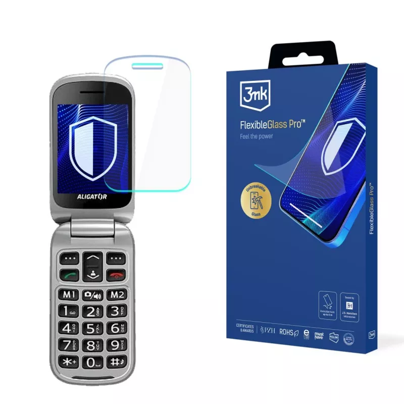 3MK PROTECTION Aligator V650 Senior FlexibleGlass Pro ochranná fólia displeja