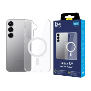 3MK EverClear MagCase pre Samsung Galaxy S25 - transparentné
