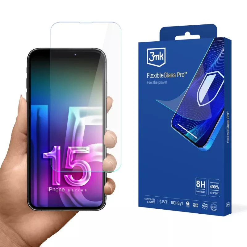3MK FlexibleGlass Pro ochranná fólia na displej pre Apple iPhone 15