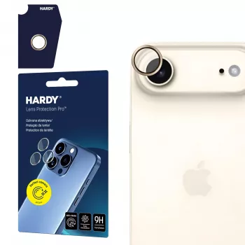 3MK Apple iPhone Air - HARDY Lens Protection Pro titánová zlatá