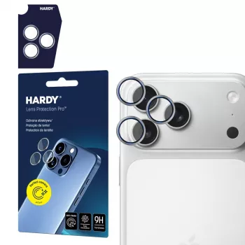 3MK HARDY Lens Protection pre Apple iPhone 17 Pro / 17 Pro Max - titánová sivá