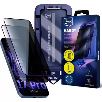 3MK PROTECTION Apple iPhone 17 Pro - 3mk Hardy Privzone 9H ochranné sklo proti videniu