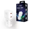3mk incharge® Globe 45W™ 2C PD QC4+ PPS SCP AFC US/EU/AUS/UK biela
