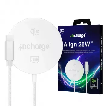 3mk incharge Align Qi2 25W pre Android biela