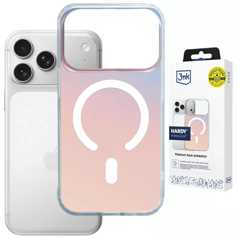 3MK PROTECTION Apple iPhone 17 Pro - 3mk Hardy PrisMag Case transparentné