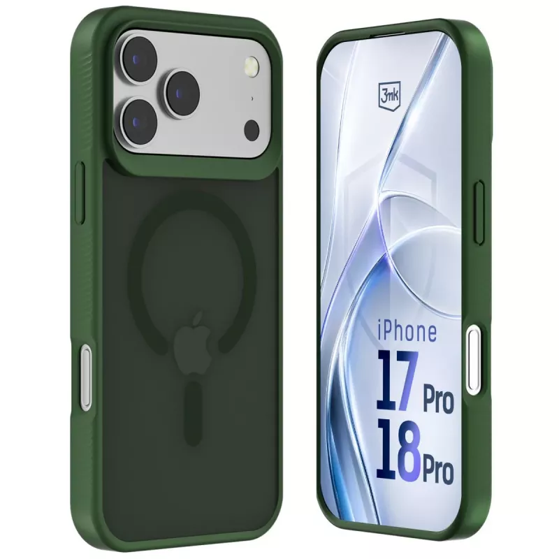 3MK PROTECTION Apple iPhone 17 Pro - 3mk Hardy Hazy MagCase zelená