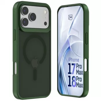 3MK PROTECTION Apple iPhone 17 Pro Max Hardy Hazy MagCase zelená
