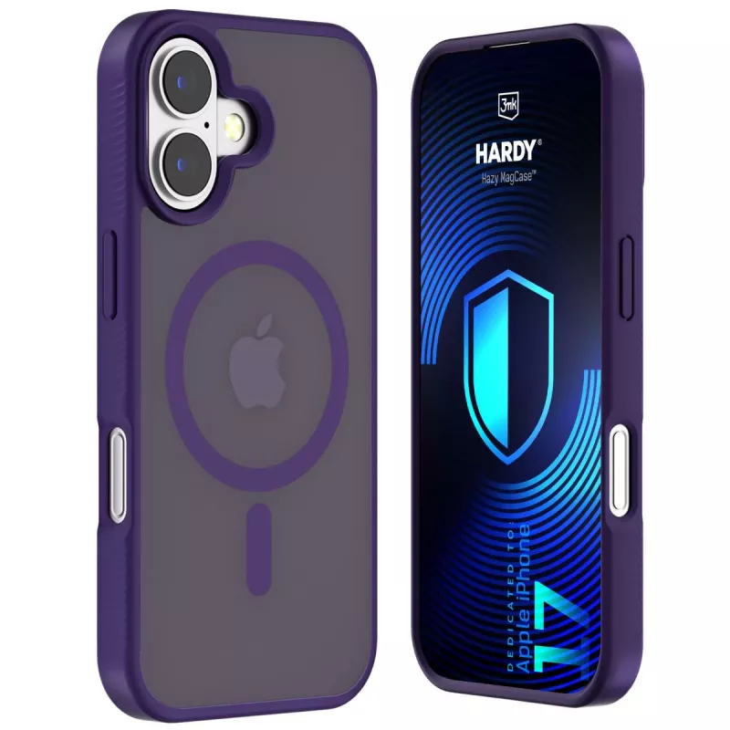3MK Hardy Hazy MagCase pre Apple iPhone 17, fialové