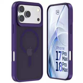 3MK PROTECTION Apple iPhone 17 Pro Max Hardy Hazy MagCase zadné puzdro fialová