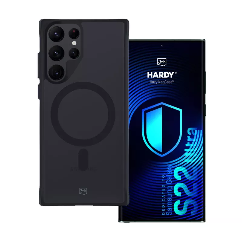 3MK PROTECTION Samsung Galaxy S22 Ultra 5G Hardy Hazy MagCase čierne