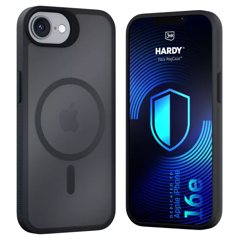 3MK PROTECTION Apple iPhone 16E/ iPhone 17E - 3mk Hardy Hazy MagCase čierna