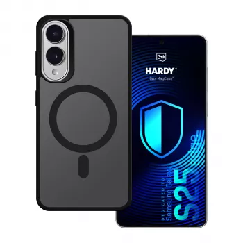 3MK PROTECTION Samsung Galaxy S25 Edge - 3mk Hardy Hazy MagCase čierna