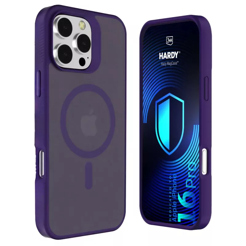 3MK PROTECTION Apple iPhone 16 Pro - 3mk Hardy Hazy MagCase fialová