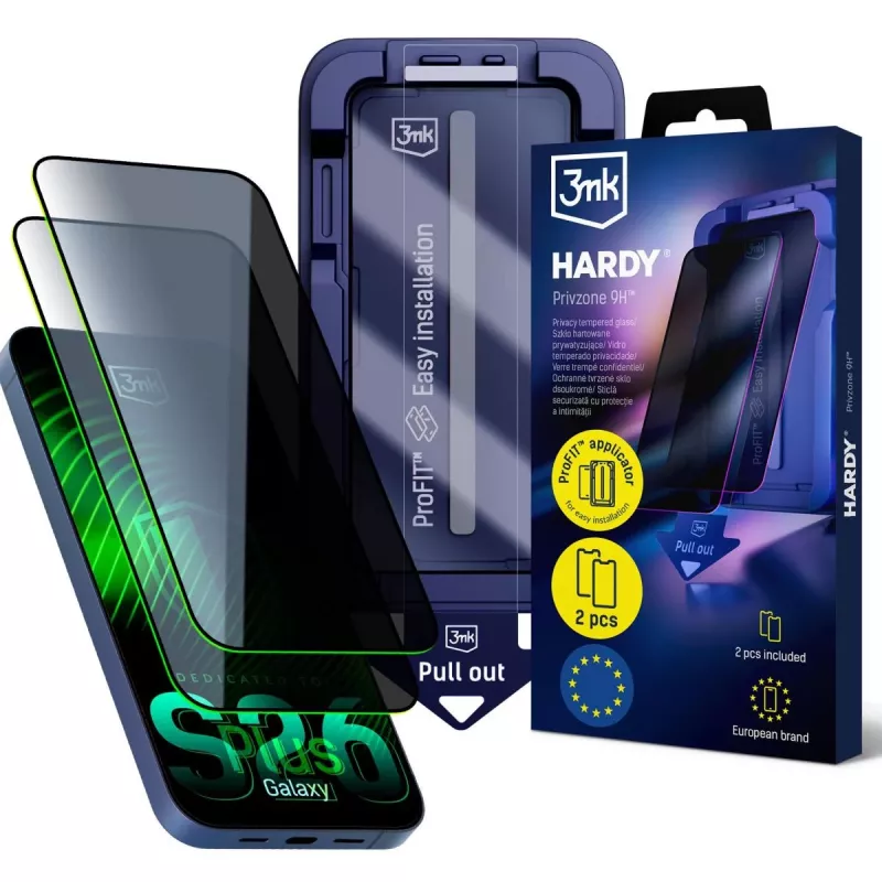 3MK PROTECTION Samsung Galaxy S26+ - 3mk Hardy Privzone 9H ochranné sklo proti videniu