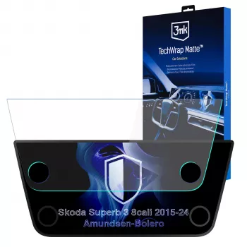 3MK PROTECTION Skoda Superb III 2015-2024 Amundsen-Bolero TechWrap Matte ochranná fólia displeja Center Display