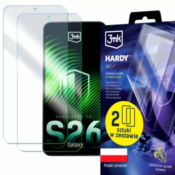 3MK PROTECTION Samsung Galaxy S26 - 3mk Hardy ARC+ ochranná fólia displeja (balenie 2 ks)