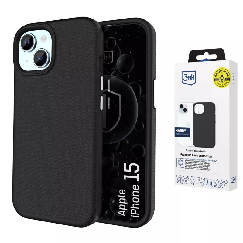 3MK PROTECTION Apple iPhone 15 Hardy Shockproof MagCase zadný kryt priehľadný