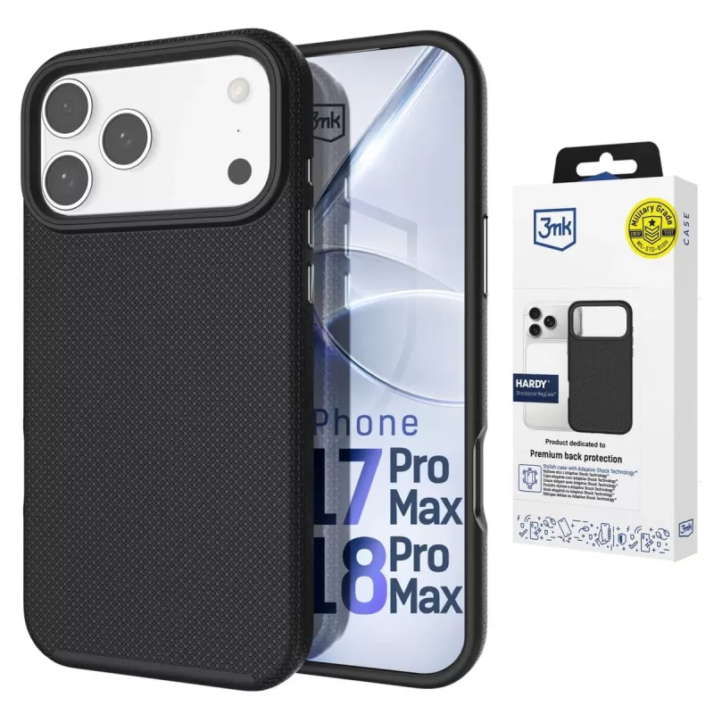 3MK PROTECTION Apple iPhone 17 Pro Max Hardy Shockproof MagCase zadný kryt priehľadný