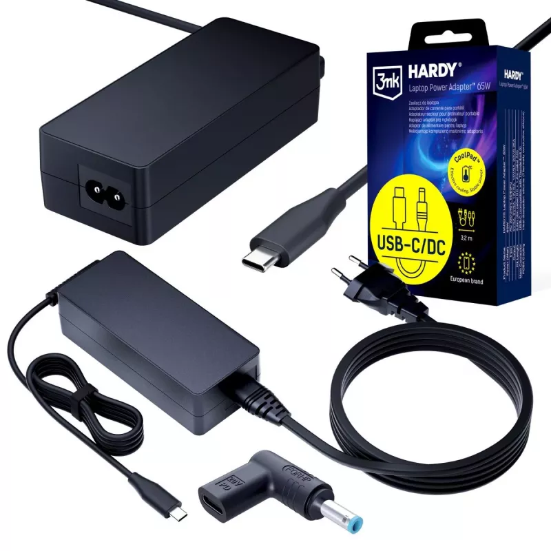 3MK PROTECTION 3mk HARDY napájací zdroj pre notebook 65W pre HP 20V USB-C/DC 4,5 x 3,0