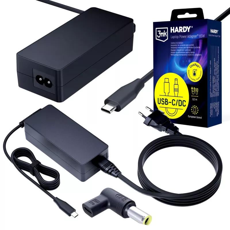 3MK PROTECTION 3mk HARDY napájací zdroj pre notebook 65W pre IBM/Lenovo 20V USB-C/DC 7,9 x 5,5mm