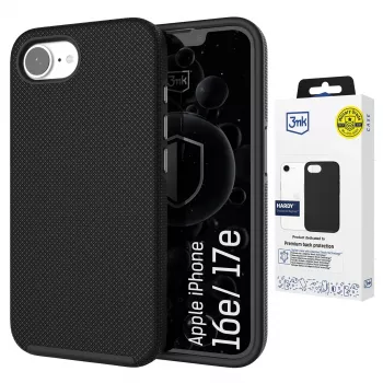 Apple iPhone 16E/ iPhone 17E - 3mk Hardy Shockproof MagCase, transparentné