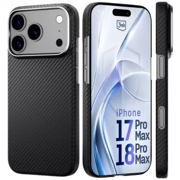3MK PROTECTION Apple iPhone 17 Pro Max Hardy Aramid MagCase - čierna