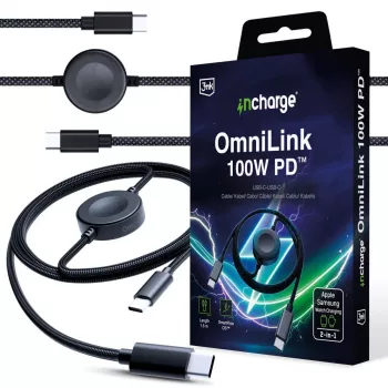 3MK PROTECTION 3mk incharge® OmniLink 100W PD čierny 1,5m USB-C na USB-C kábel