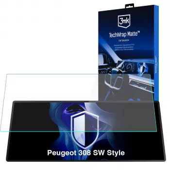 3MK PROTECTION Peugeot 308 SW Style - 3mk TechWrap matná ochranná fólia centrálneho displeja