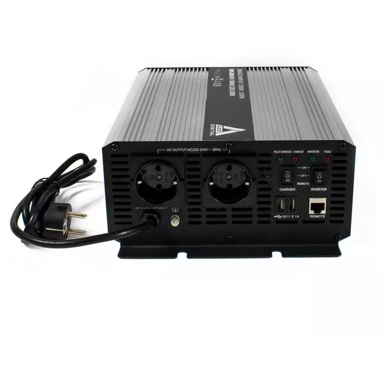 AZO DIGITAL neprerušiteľný zdroj napájania (UPS + AVR) 12V UPS-2000SR 2000VA 1400W line-interaktívny