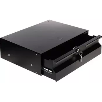 Stalflex RD19-3U-320B 19-palcový 3U serverový rack zásuvka, 320 mm úžitková hĺbka, čierna