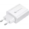 FORCELL F-ENERGY TFK-TC-20WPD USB-C napájací zdroj s káblom USB-C na Lightning, 20W PD QC4.0, 3A, biely