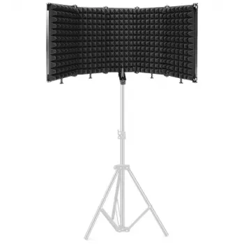 Mozos MSHIELD-CABIN-ECO akustický izolačný štít pre mikrofón, 5-panelový, čierny