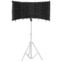 Mozos MSHIELD-CABIN-ECO akustický izolačný štít pre mikrofón, 5-panelový, čierny