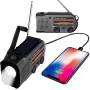 MOZOS ER-01 solárne dynamo AM/FM rádio 5000 mAh