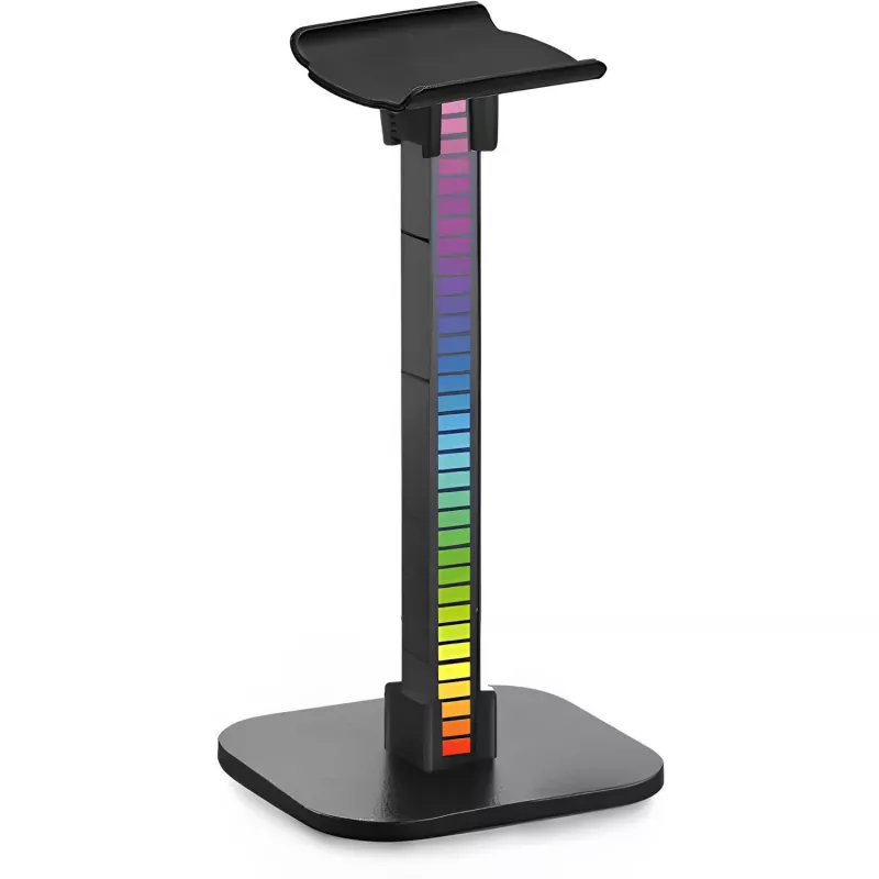 MOZOS D11 RGB LED stojan na slúchadlá s USB hubom a audio konektorom
