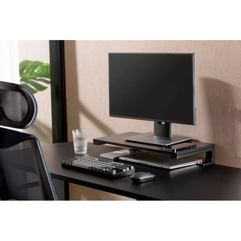 MOZOS Ergo Clamp Riser stojan na monitor a notebook čierny 600x260mm