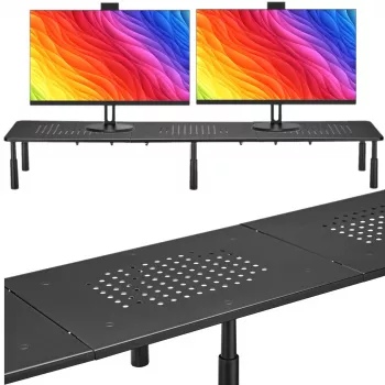 MOZOS SPM2 stojan na dva monitory na stôl 1000x230x120 mm čierny