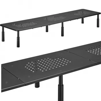 MOZOS SPM2 stojan na dva monitory na stôl 1000x230x120 mm čierny