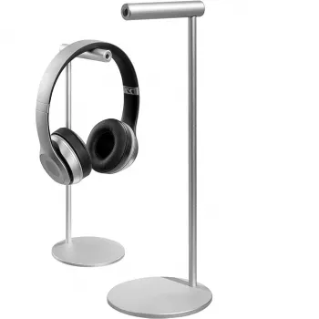 MOZOS HS-ALU stojan na slúchadlá z hliníkovej zliatiny pre over-ear slúchadlá, čierny