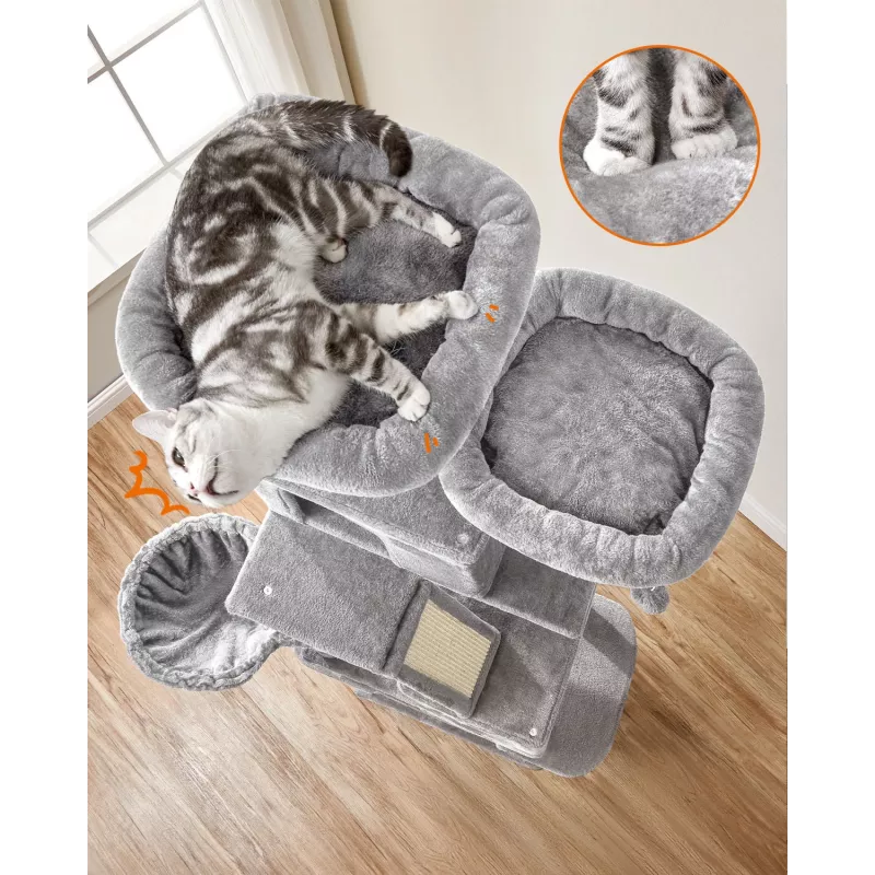 MOZOS Kitty Tree veľký škrabací strom pre mačky, výška 206 cm