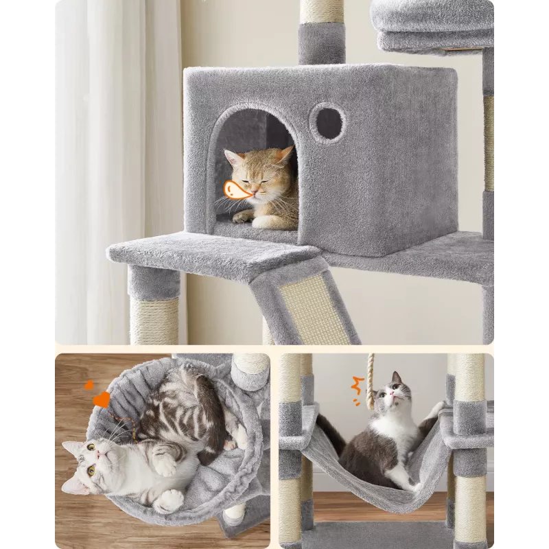 MOZOS Kitty Tree veľký škrabací strom pre mačky, výška 206 cm