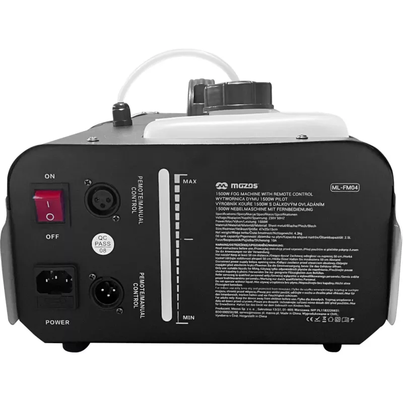 MOZOS ML-FM04 hmlová hmla 1500W s pilotom