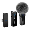 MOZOS MX2-DUAL bezdrôtová sada lavalier mikrofónov pre smartfóny, 2 mikrofóny, 2,4 GHz, USB-C