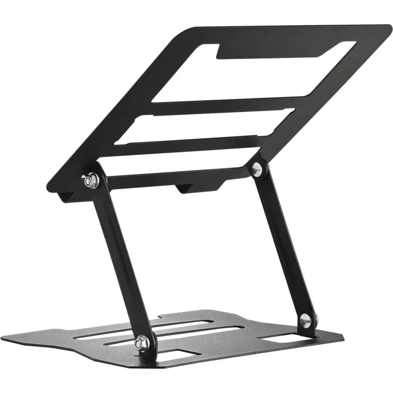 MOZOS N2-BK ergonomický stojan na notebook - čierny, výškovo nastaviteľný, skladací, hliník