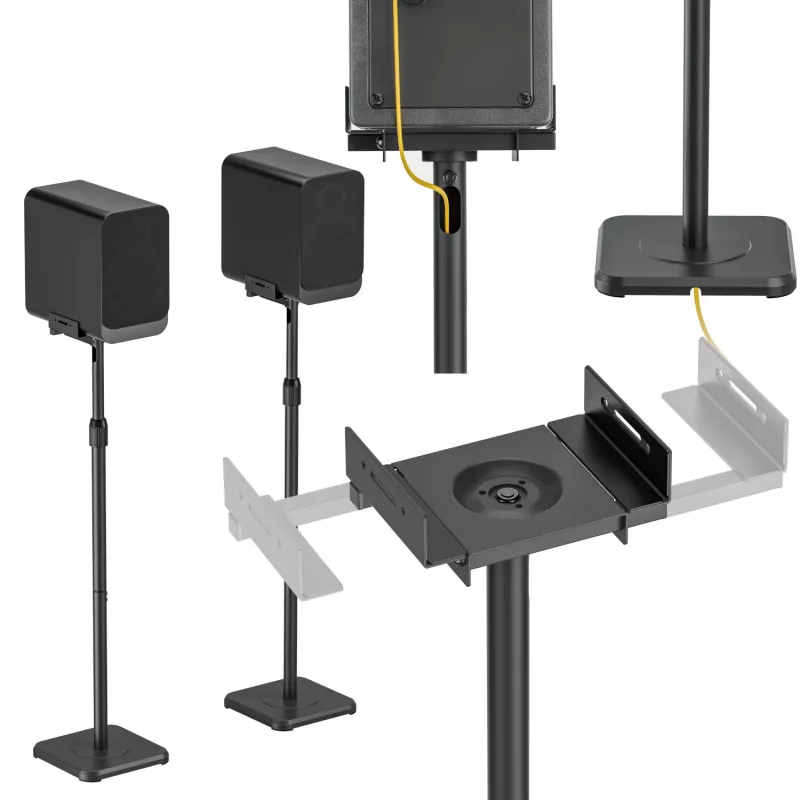 MOZOS MSS6-SET studio monitor stojany pár čierny